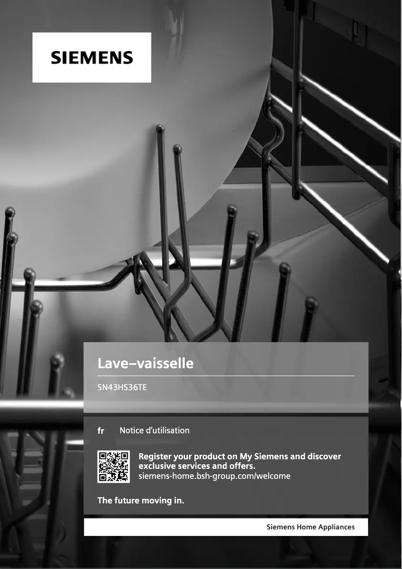 Page 1 de la notice Manuel utilisateur Siemens SN43HS36TE