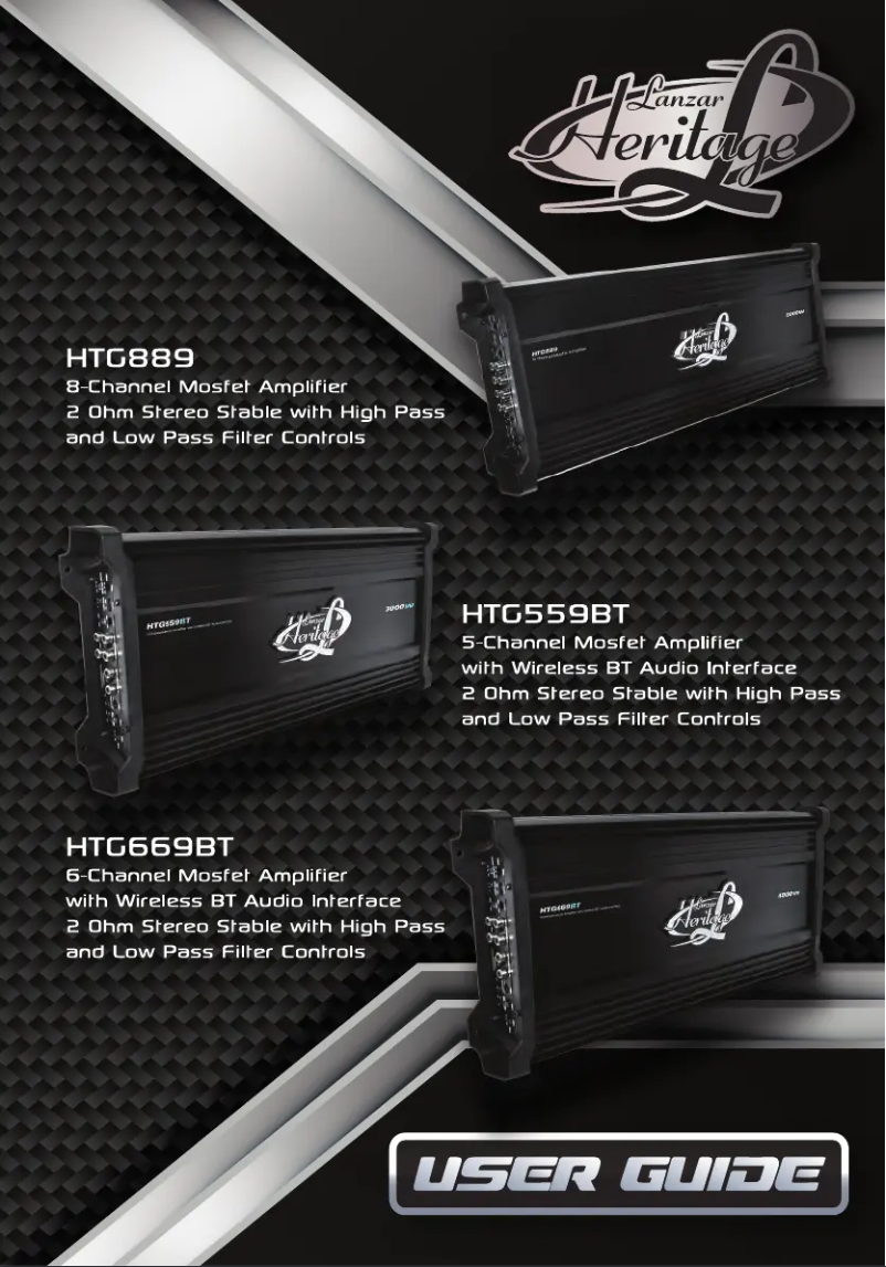Page 1 de la notice Manuel utilisateur Lanzar HTG559BT