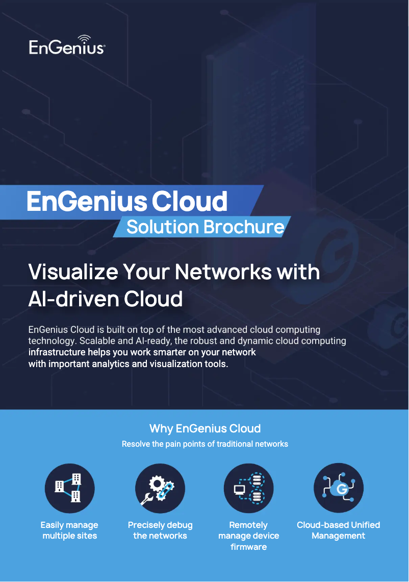 Page 1 de la notice Brochure EnGenius ECS1112FP