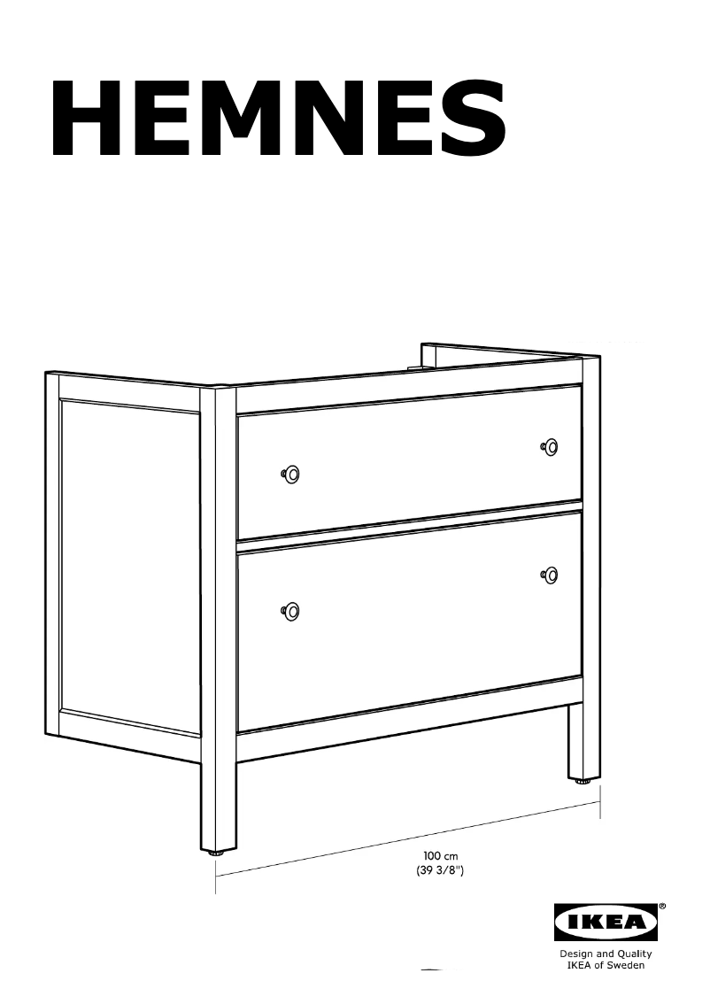 Page 1 de la notice Instructions / montage Ikea RATTVIKEN