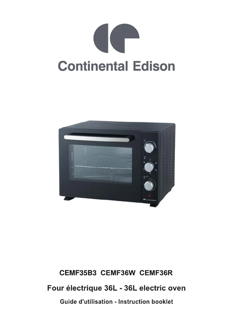 Page 1 de la notice Manuel utilisateur Continental Edison CEMF36W