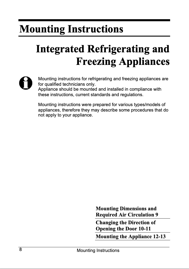 Page 1 de la notice Manuel utilisateur Gorenje RI2106LA
