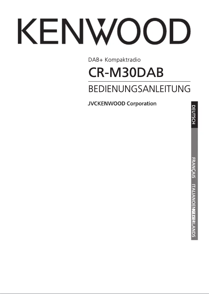 Page 1 de la notice Manuel utilisateur Kenwood CR-M30DAB