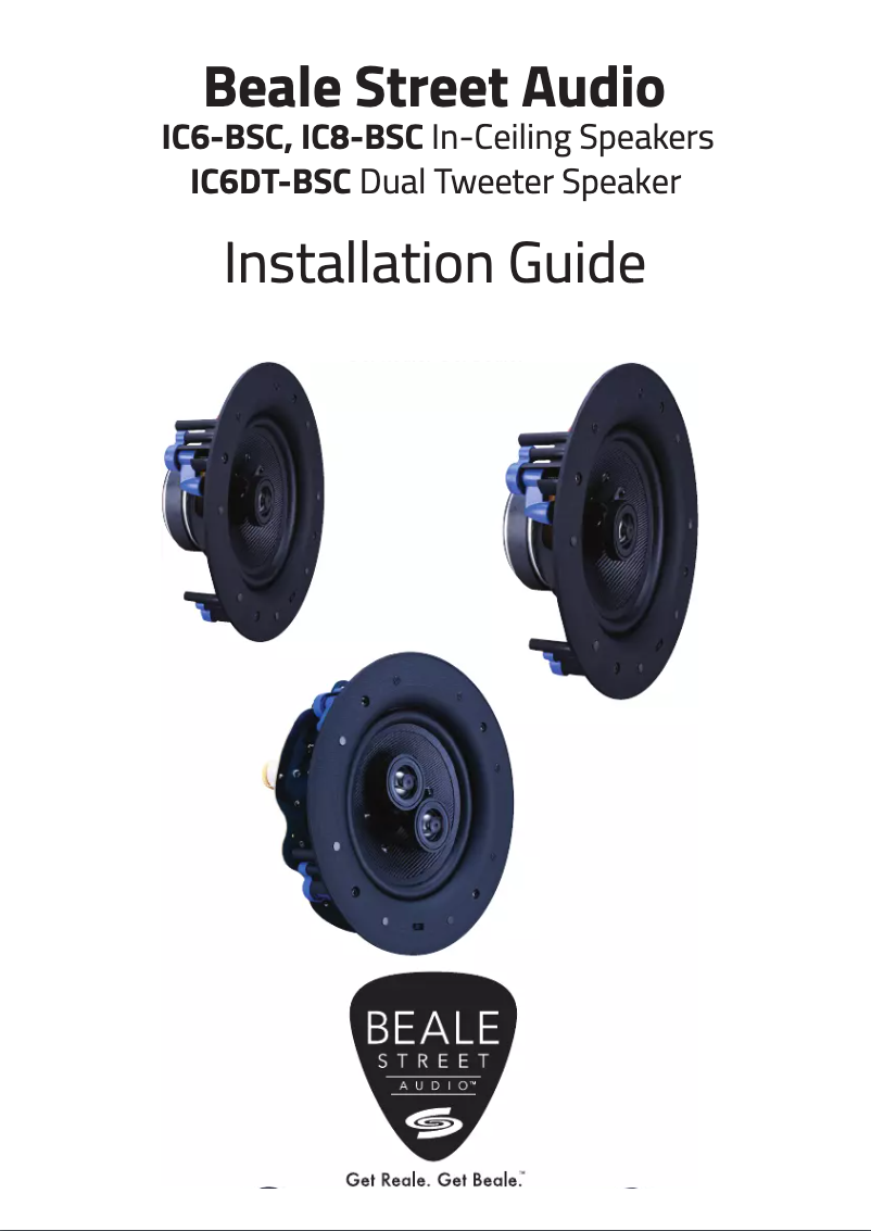 Page 1 de la notice Manuel utilisateur Beale IC8-BSC