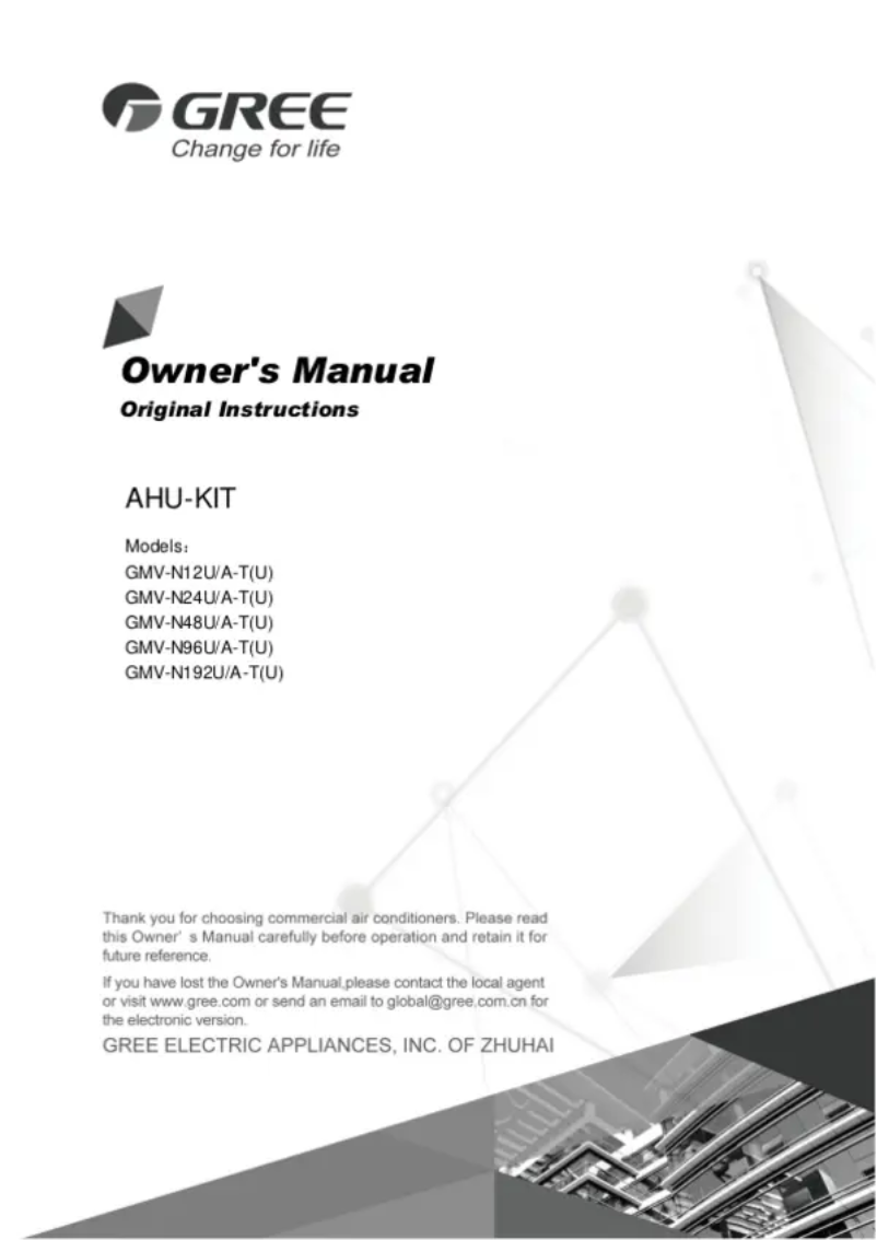 Page 1 de la notice Manuel utilisateur Gree GMV-ND48ZD/A-T(U)