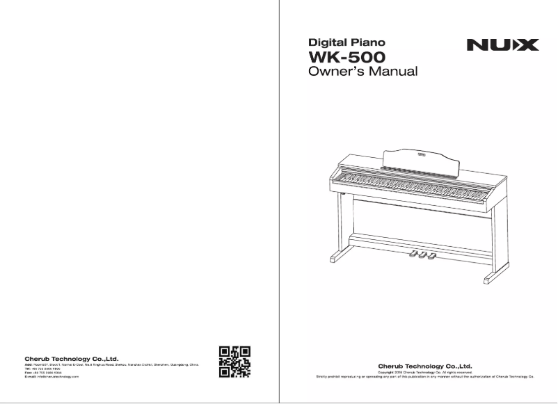 Página 1 del manual Manual de usuario NUX WK-500