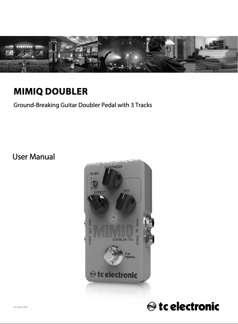 Page 1 de la notice Manuel utilisateur TC Electronic Mimiq Mini Doubler