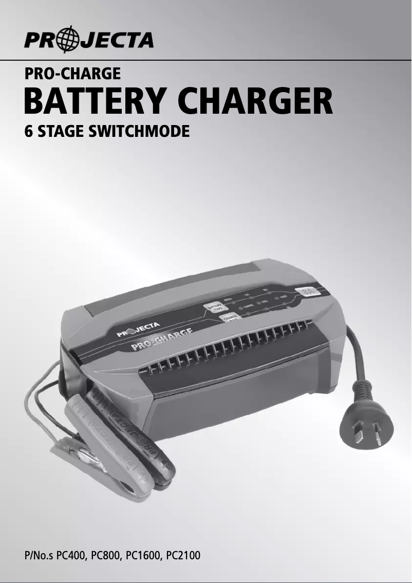 Página 1 del manual Manual de usuario Projecta PC2100