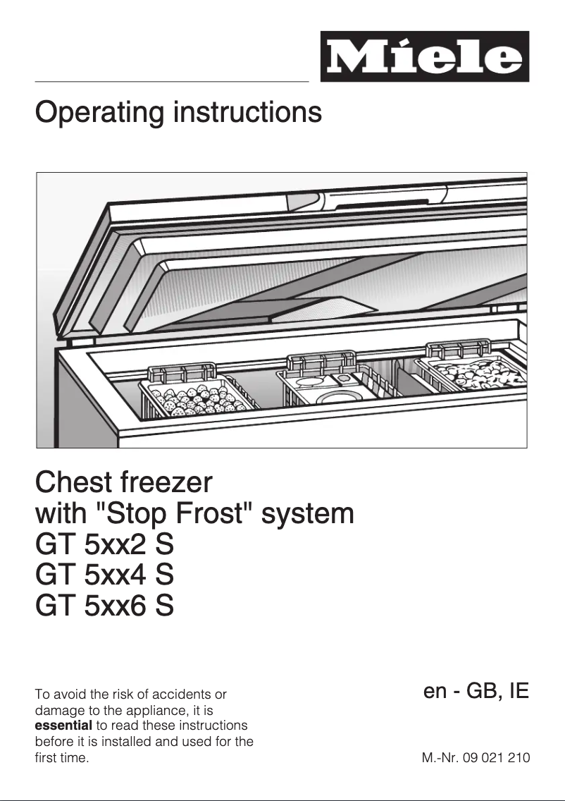 Page 1 de la notice Manuel utilisateur Miele GT5284 S