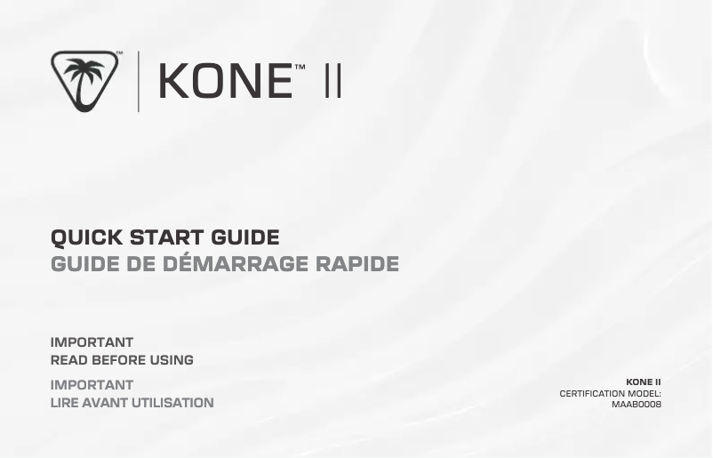 Page 1 de la notice Manuel utilisateur Roccat Kone II