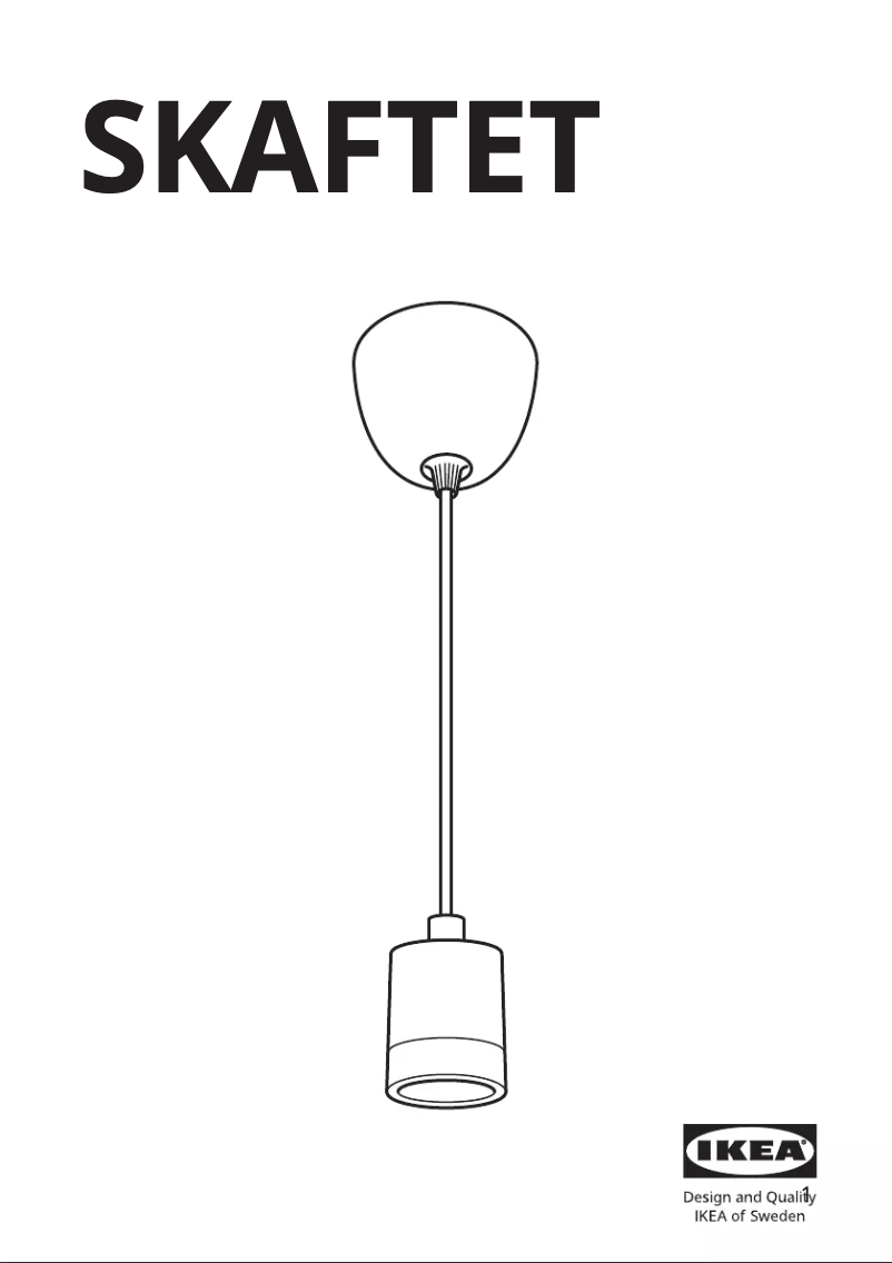 Página 1 del manual Instrucciones / montaje Ikea SKAFTET
