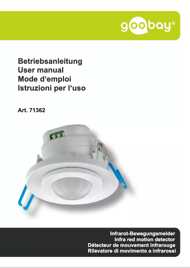 Página 1 del manual Manual de usuario Wentronic 71362