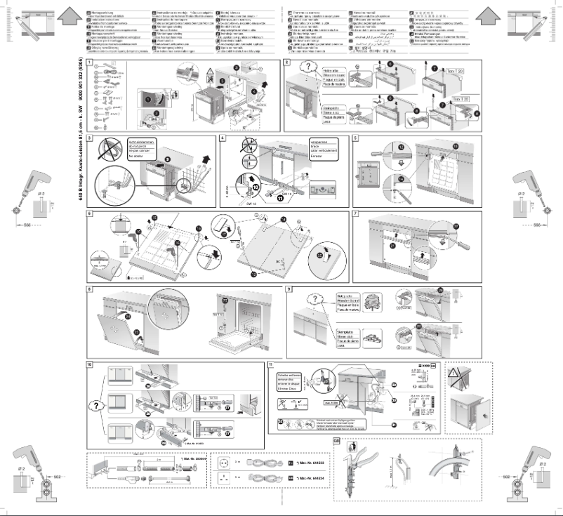 Page 1 de la notice Guide d'installation Bosch SMI40D16EU