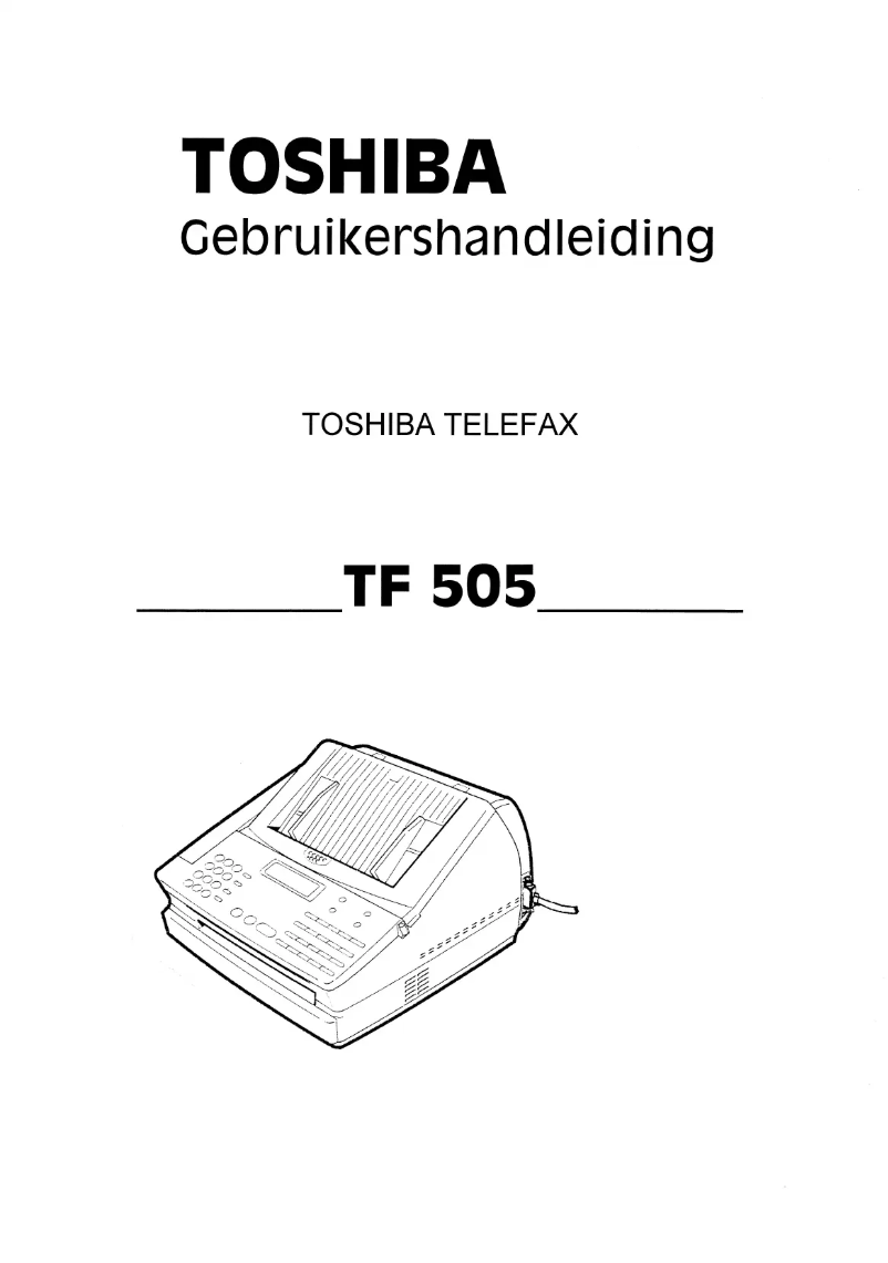 Page 1 de la notice Manuel utilisateur Toshiba TF505