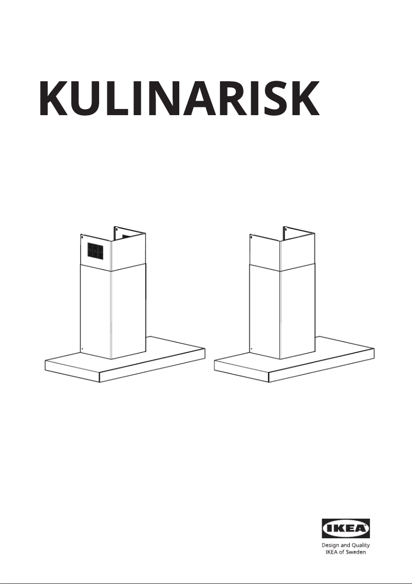 Page 1 de la notice Manuel utilisateur Ikea KULINARISK 403.831.48