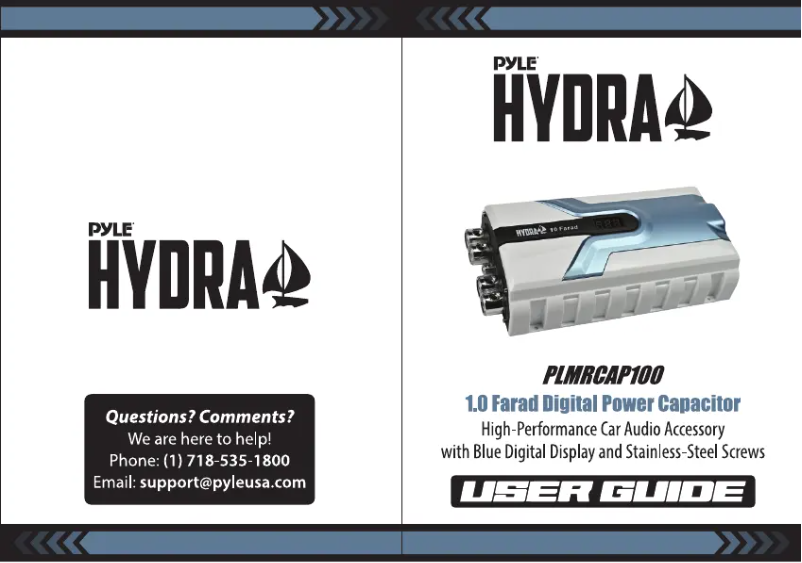Page 1 de la notice Manuel utilisateur Pyle PLMRCAP100