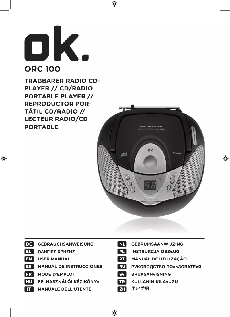 Page 1 de la notice Manuel utilisateur OK ORC 100