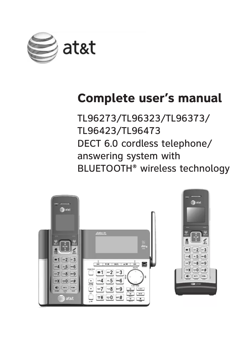 Página 1 del manual Manual de usuario AT&T TL96273