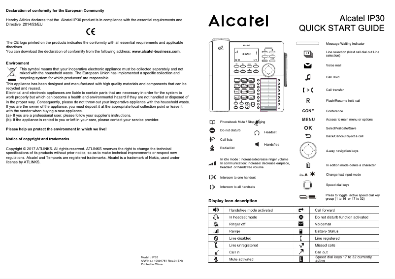 Imagen de la primera página del manual del dispositivo IP30
