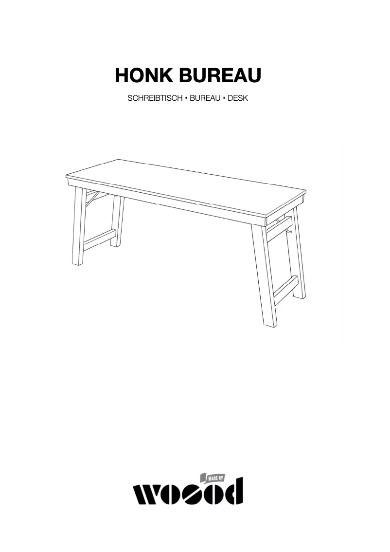 Page 1 de la notice Manuel utilisateur WOOOD Honk