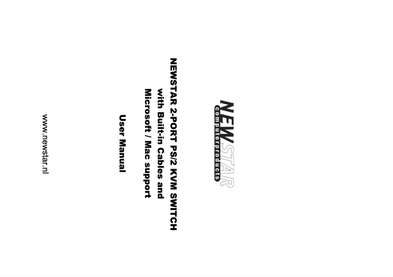 Page 1 de la notice Manuel utilisateur Newstar NS-211 Micro