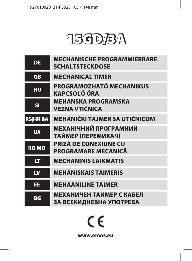 Página 1 del manual Manual de usuario Emos P5523