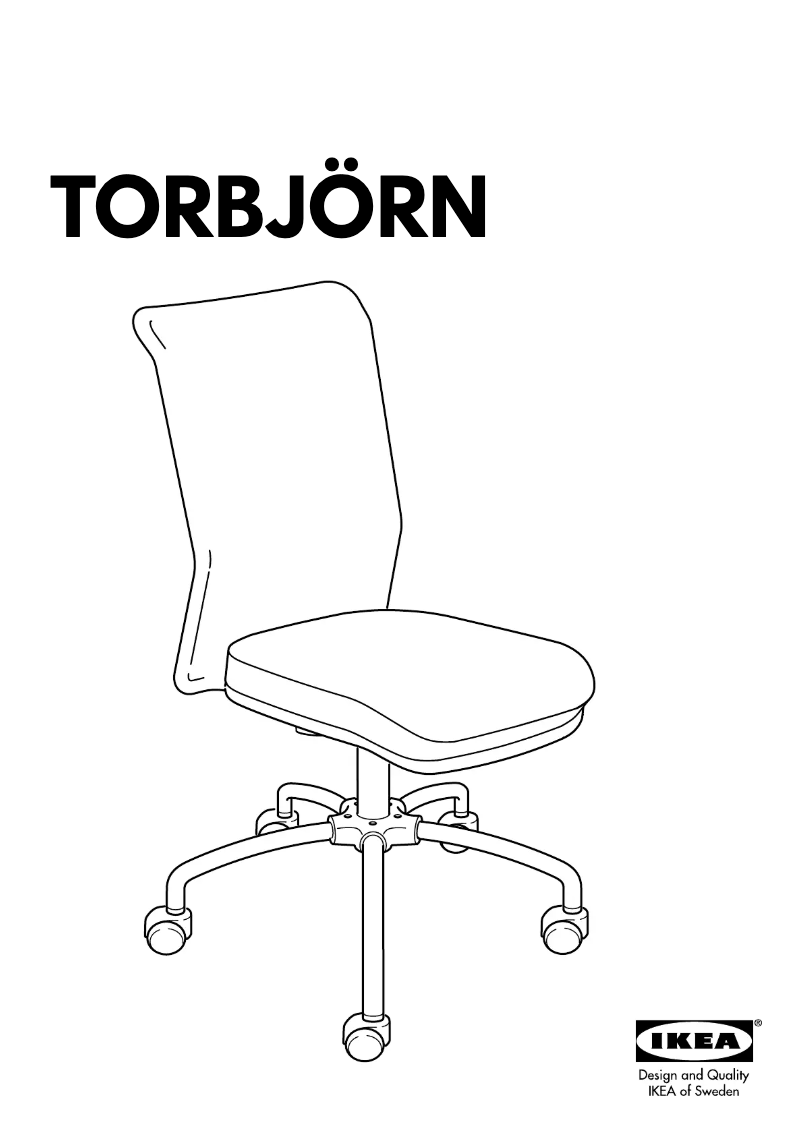 Page 1 de la notice Manuel utilisateur Ikea TORBJORN