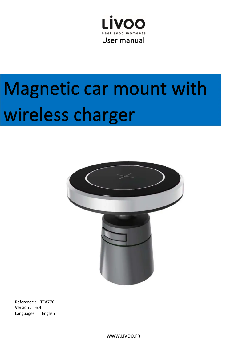 Page 1 de la notice Manuel utilisateur Livoo TEA221
