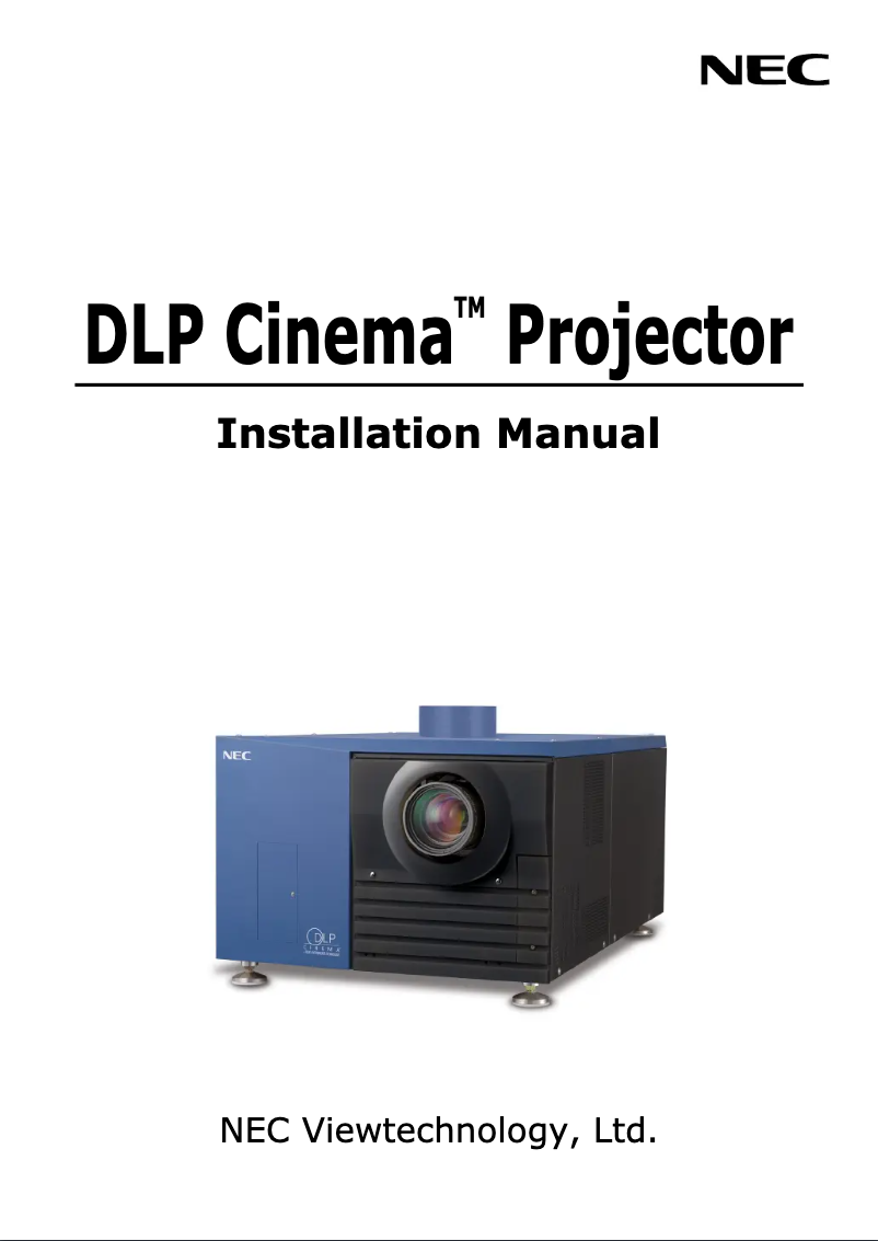 Page 1 de la notice Manuel utilisateur NEC NC2500S