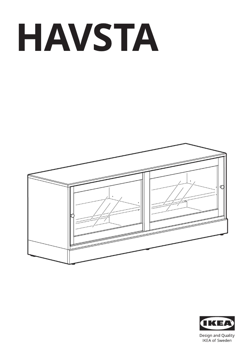 Page 1 de la notice Manuel utilisateur Ikea HAVSTA 204.803.72