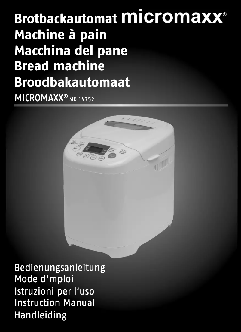 Página 1 del manual Manual de usuario Micromaxx MD 14752