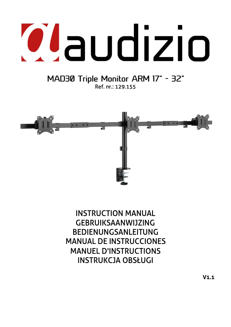 Page 1 de la notice Manuel utilisateur Audizio MAD30