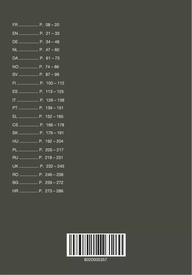 Page 1 de la notice Manuel utilisateur Krups Intuition Preference+ EA875