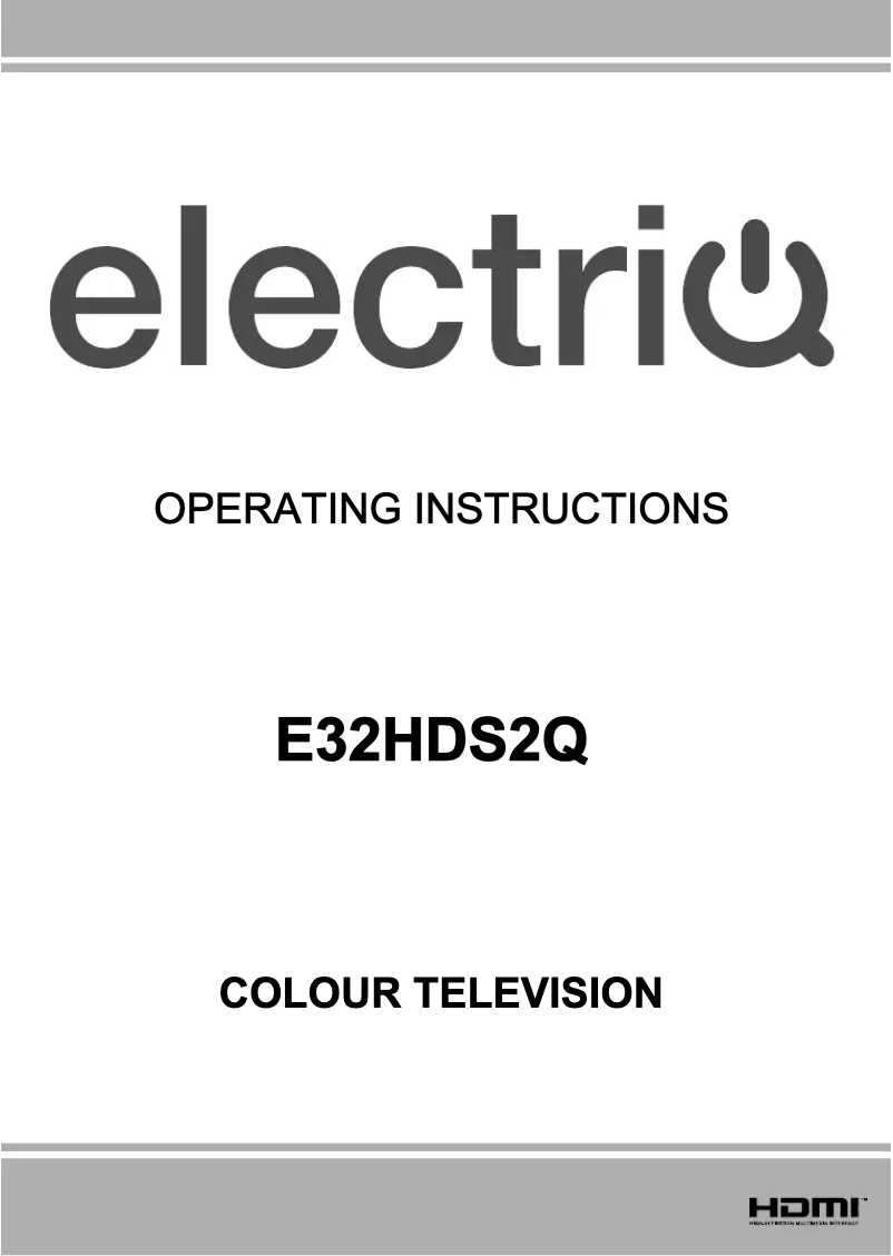 Page 1 de la notice Manuel utilisateur ElectriQ E32HDDVDQ