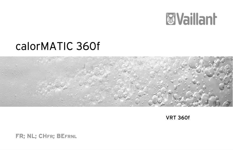 Página 1 del manual Manual de usuario Vaillant calorMATIC 360f