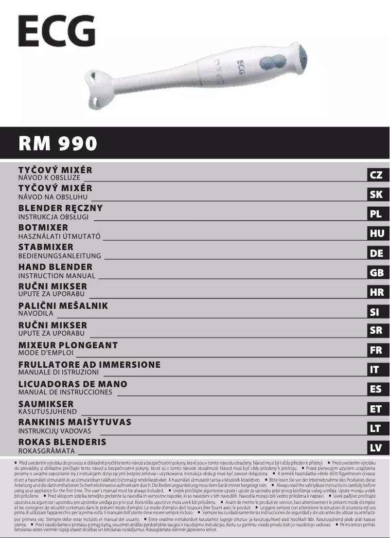 Página 1 del manual Manual de usuario ECG RM 990