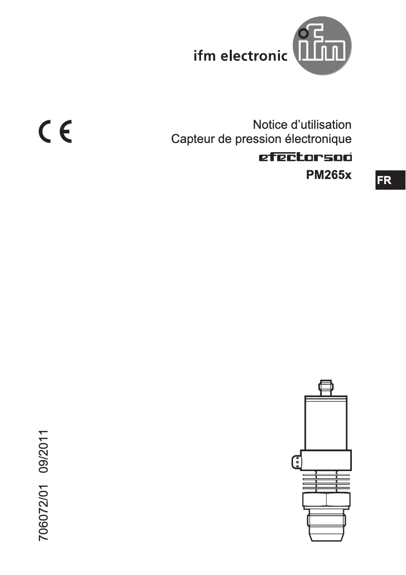 Page 1 de la notice Manuel utilisateur IFM PM2656