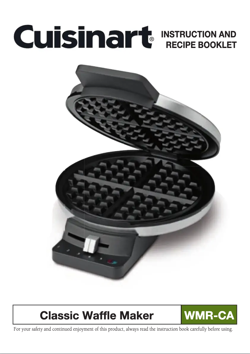 Page 1 de la notice Manuel utilisateur Cuisinart WMR-CA