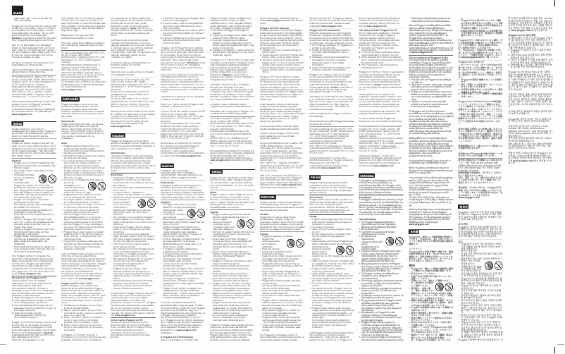 Page 1 de la notice Manuel utilisateur Pluggerz Sleep