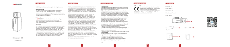 Page 1 de la notice Manuel utilisateur Hikvision AE-DC8012-C8