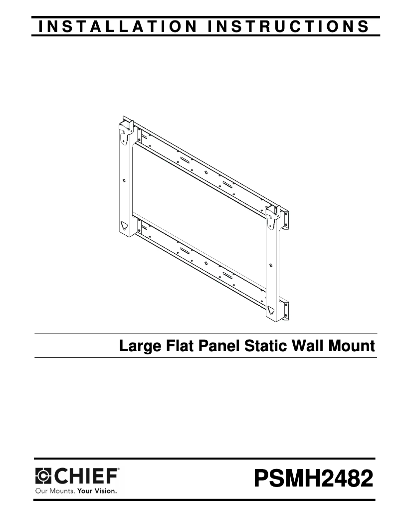 Page 1 de la notice Manuel utilisateur Chief PSMH2482