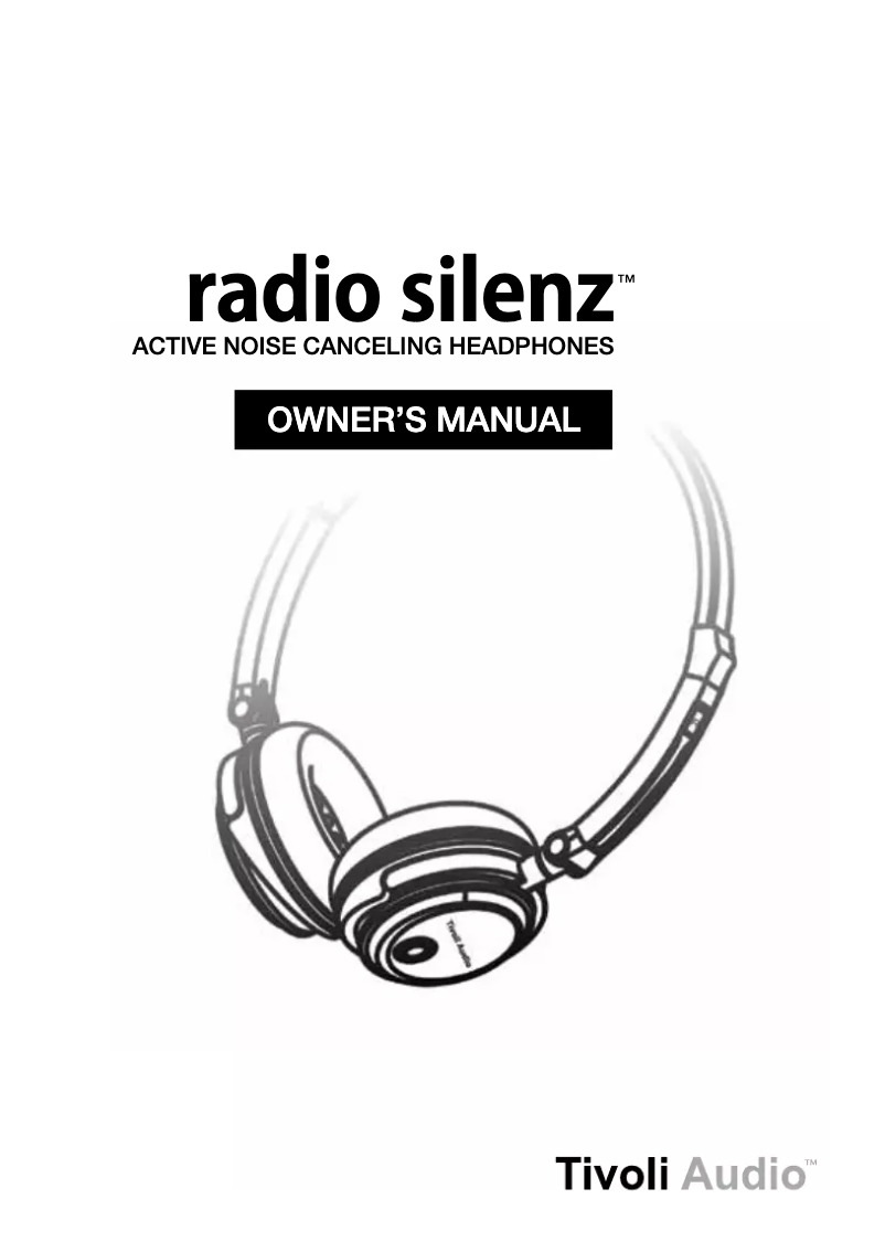Page 1 of the manual User Manual Tivoli Audio Silenz