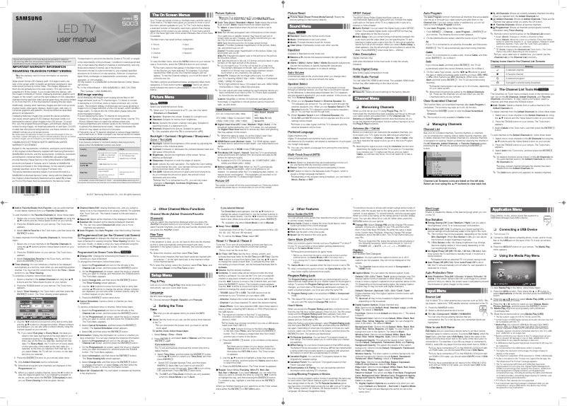 Página 1 del manual Manual de usuario Samsung UN32J5003EF