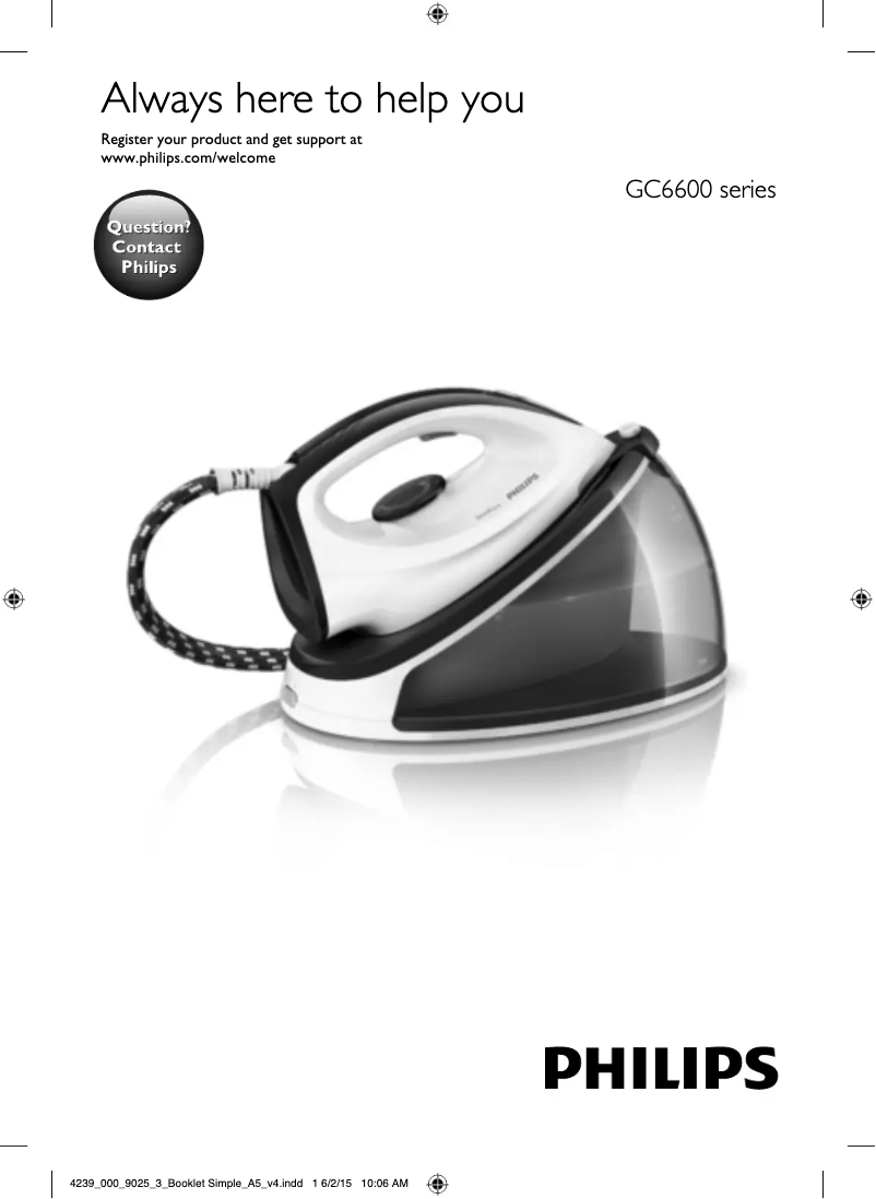 Página 1 del manual Manual de usuario Philips SpeedCare GC6627