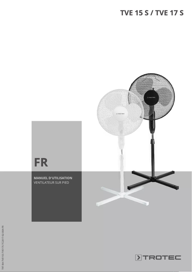 Page 1 de la notice Manuel utilisateur Trotec TVE 15 S