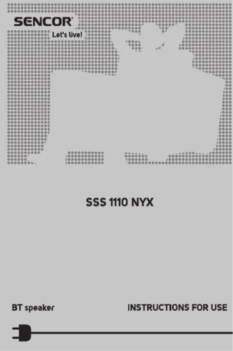 Page 1 de la notice Manuel utilisateur Sencor SSS 1110 NYX