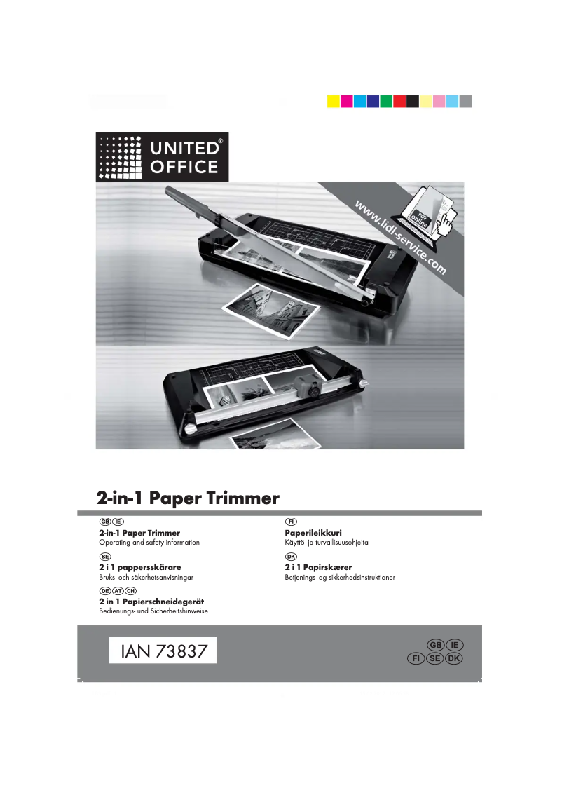 Página 1 del manual Manual de usuario United Office Massicot 2 en 1