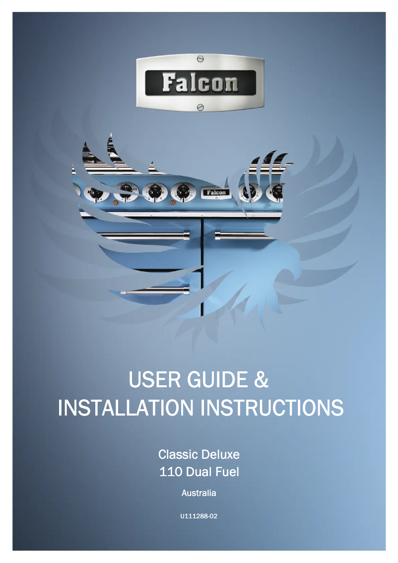 Page 1 of the manual User Manual Falcon Classic Deluxe 110 Dual Fuel