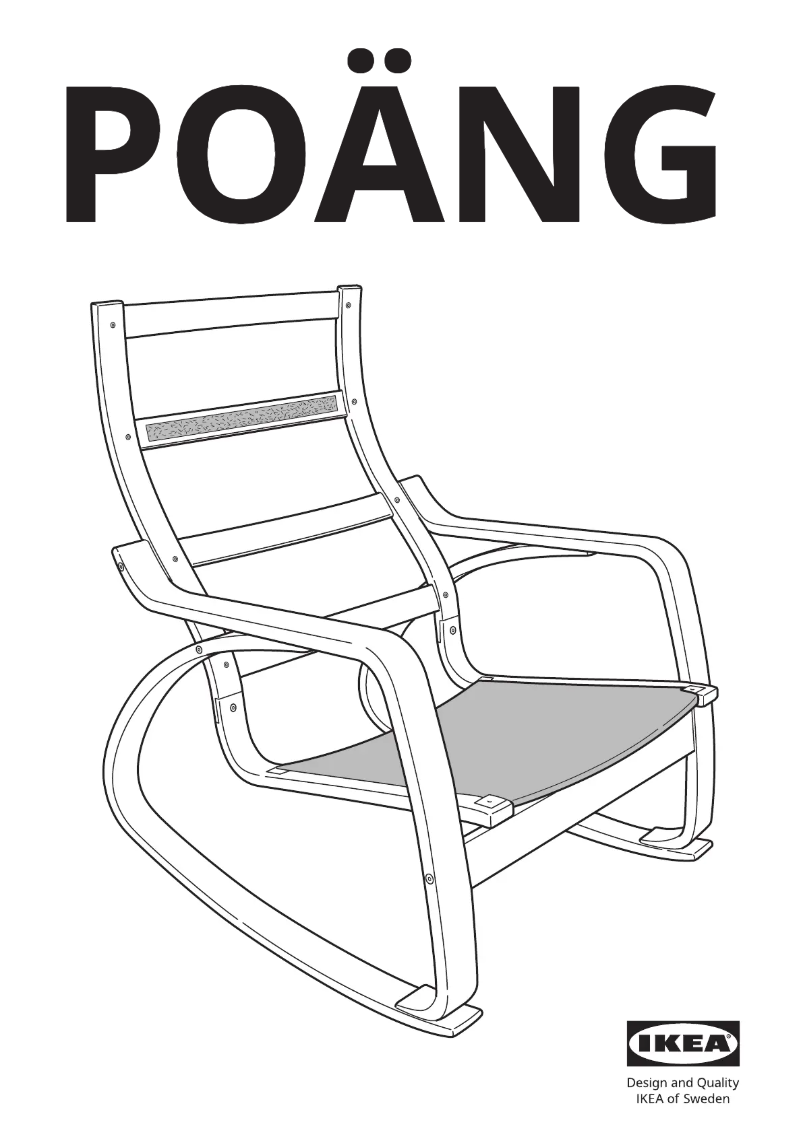 Page 1 de la notice Manuel utilisateur Ikea POÄNG 104.860.58