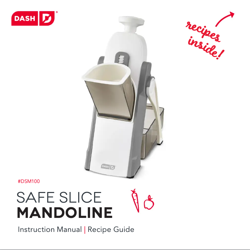 Page 1 de la notice Manuel utilisateur Dash Safe Slice Mandoline DSM100GBMN04